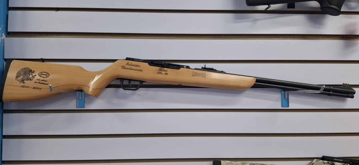RIFLE EDICION CENTENARIO CAL. 22LR MENDOZA DE BARILLA 17 TIROS