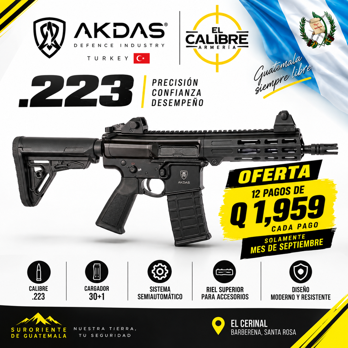 AKDAS .223 | Fabricada en Turquía